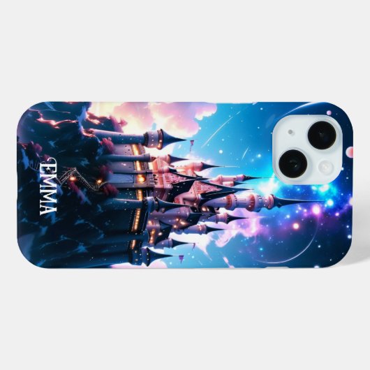 Fantasy Castle Aangepaste naam Case-Mate iPhone Case (Achterkant (horizontaal))