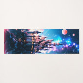 Fantasy Castle aangepaste naam dubbelzijdig Yogamat (Achterkant (horizontaal))