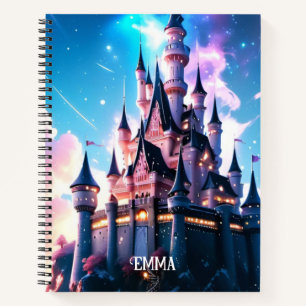 Fantasy Castle Aangepaste naam Notitieboek