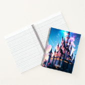 Fantasy Castle Aangepaste naam Notitieboek (Binnen)