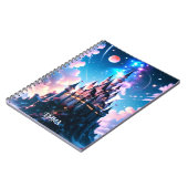 Fantasy Castle Aangepaste naam Notitieboek (Linkerzijde)