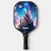 Fantasy Castle aangepaste naam tekst Pickleball Paddle (Voorkant)