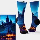 Fantasy Castle Blue Sokken