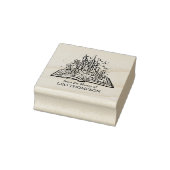 Fantasy Castle Bookplate Rubberstempel (Stempel)
