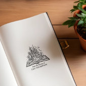  Fantasy Castle Bookplate Rubberstempel