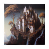 Fantasy Castle Fantasy Art Ceramic Tegel Tegeltje (Voorkant)