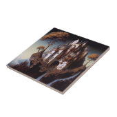 Fantasy Castle Fantasy Art Ceramic Tegel Tegeltje (Zijkant)