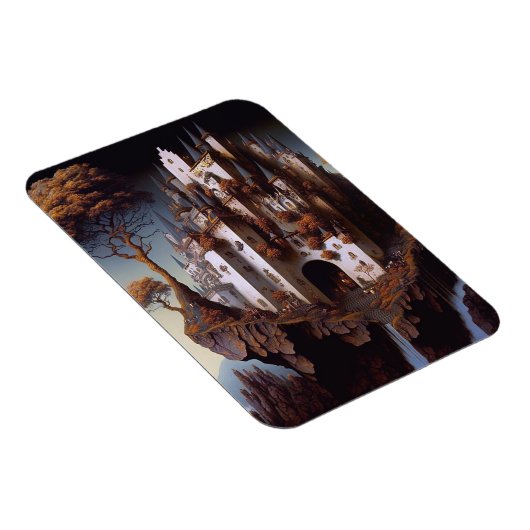 Fantasy Castle Fantasy Art Magnet Magneet (Rechterzijde)