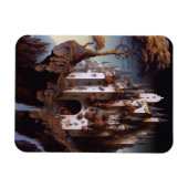 Fantasy Castle Fantasy Art Magnet Magneet (Horizontaal)