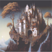 Fantasy Castle Fantasy Art Sticker (Voorkant)