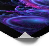 Fantasy Castle Fractal van Kat Ann Poster (Hoek)