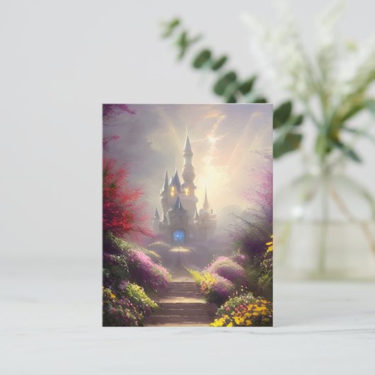 Fantasy Castle Gardens Briefkaart (Staand voorkant)