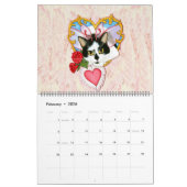 Fantasy Cat Art Calendar. Zuivelkatten Kalender (Feb 2026)