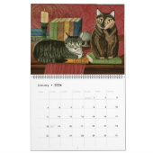 Fantasy Cat Art Calendar. Zuivelkatten Kalender (Jan 2026)
