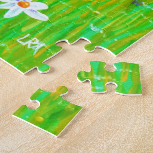 Fantasy Cat Butterfiles Flowers Legpuzzel (Zijkant)
