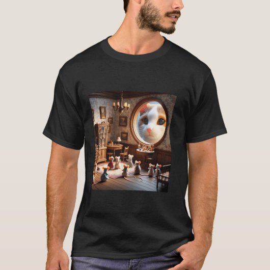 Fantasy Cat Eye Muizen T-shirt (Voorkant)