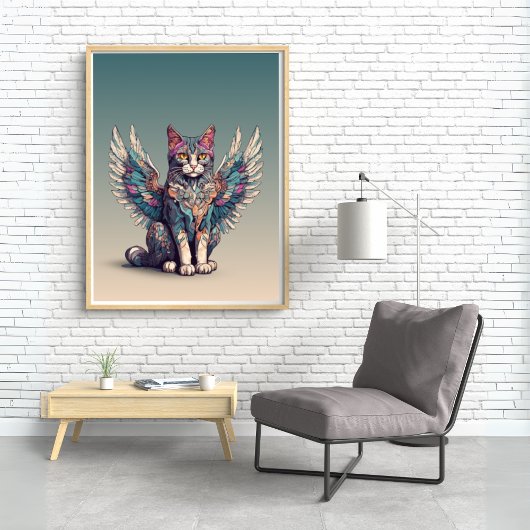 Fantasy Cat L Misty Meow | Gevleugelde kat [2/4] Poster