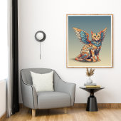 Fantasy Cat L Misty Meow | Gevleugelde kat [34] Poster
