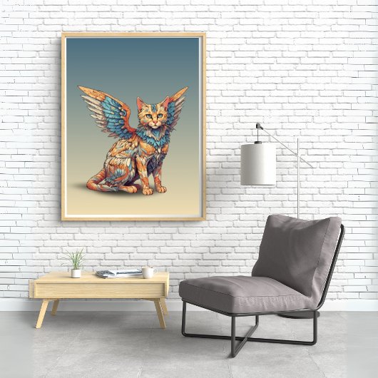 Fantasy Cat L Misty Meow | Gevleugelde kat [34] Poster
