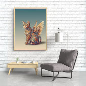 Fantasy Cat L Misty Meow | Gevleugelde kat [4/4] Poster