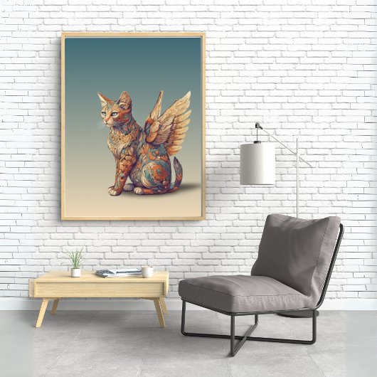 Fantasy Cat L Misty Meow | Gevleugelde kat [4/4] Poster