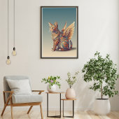 Fantasy Cat L Misty Meow | Gevleugelde kat [4/4] Poster