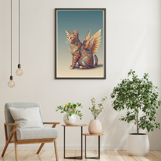 Fantasy Cat L Misty Meow | Gevleugelde kat [4/4] Poster