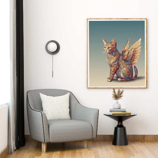 Fantasy Cat L Misty Meow | Gevleugelde kat [4/4] Poster