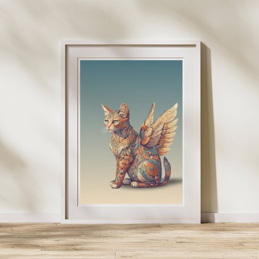 Fantasy Cat L Misty Meow | Gevleugelde kat [4/4] Poster