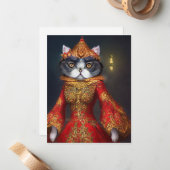 Fantasy Cat Notecard #SA4 Notitiekaartje (Voorkant / Achterkant in situ)