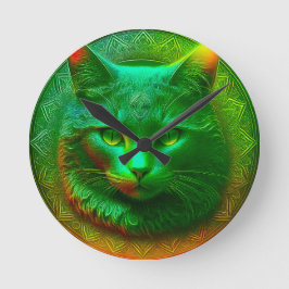 Fantasy Cat voor de Crest Ronde Klok