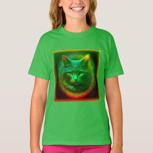Fantasy Cat voor de Crest T-shirt (Voorkant)