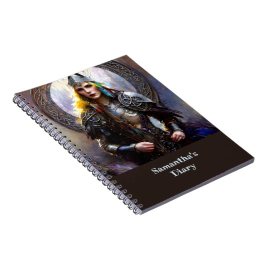 Fantasy Celtic Warrior Queen Notitieboek (Rechterzijde)