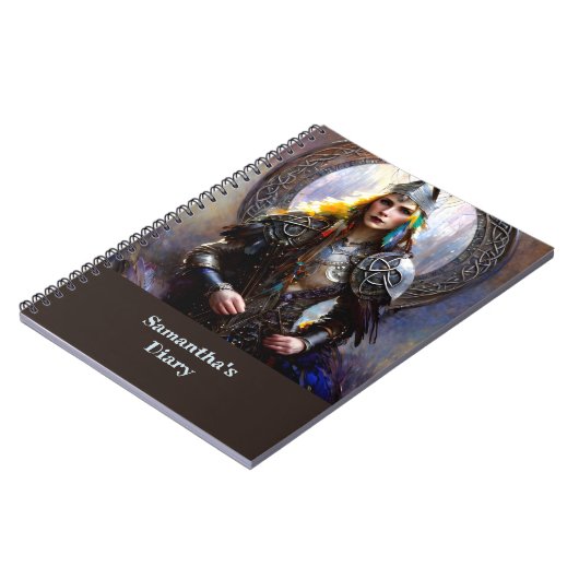 Fantasy Celtic Warrior Queen Notitieboek (Linkerzijde)