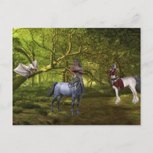 Fantasy Centaur en Dragon Briefkaart
