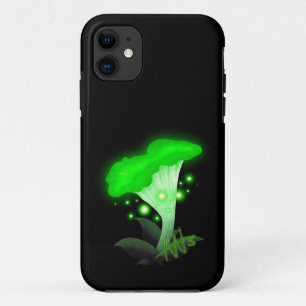 Fantasy Chanterelle Gloeiende Groene Paddestoel Case-Mate iPhone Case