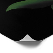 Fantasy Chanterelle Gloeiende Groene Paddestoel Poster (Hoek)