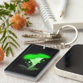 Fantasy Chanterelle Gloeiende Groene Paddestoel Sleutelhanger (Voorkant Rechts)