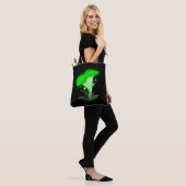 Fantasy Chanterelle Gloeiende Groene Paddestoel Tote Bag (Op model)