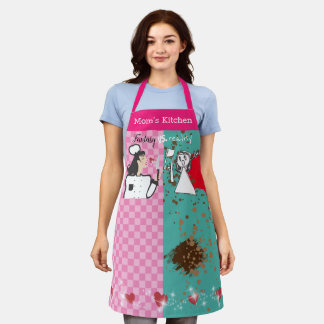 Fantasy chef-kok met rommelkok, gepersonaliseerd k schort
