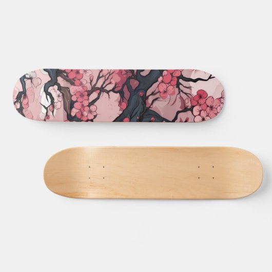 Fantasy Cherry Blossom Dreamscape Persoonlijk Skateboard (Horizontaal)