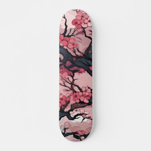 Fantasy Cherry Blossom Dreamscape Persoonlijk Skateboard (Voorkant)