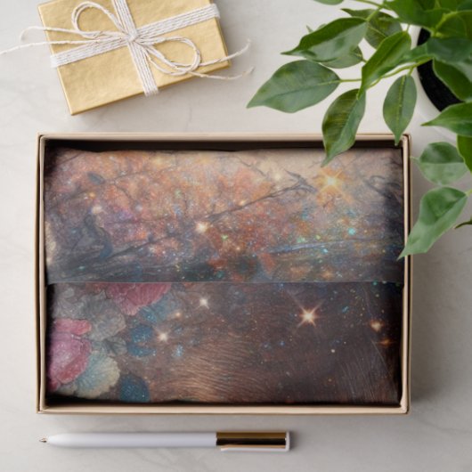 Fantasy Cheshire Cat and Alice Decoupage Tissuepapier (Geschenk)