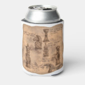 Fantasy Chessmen Blikjeskoeler (Blikje Achterkant)