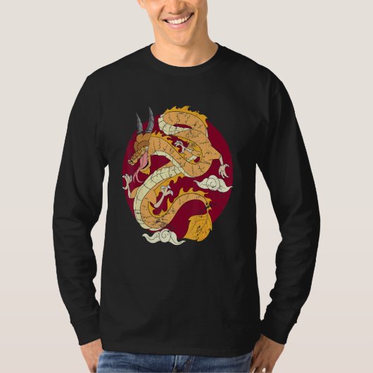 Fantasy China Dragon Asia Mythical CreatChines T-shirt (Voorkant)