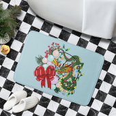 Fantasy Chinese Draak Kerst Krans Fantasie Badmat
