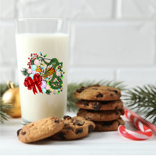 Fantasy Chinese Draak Kerst Krans Fantasie Glas