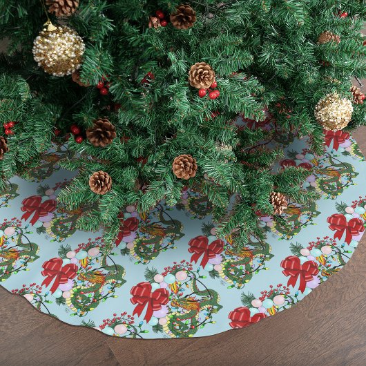 Fantasy Chinese Draak Kerst Krans Fantasie Kerstboom Rok