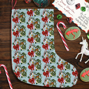 Fantasy Chinese Draak Kerst Krans Fantasie Kleine Kerstsok