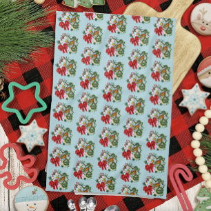 Fantasy Chinese Draak Kerst Krans Fantasie Theedoek